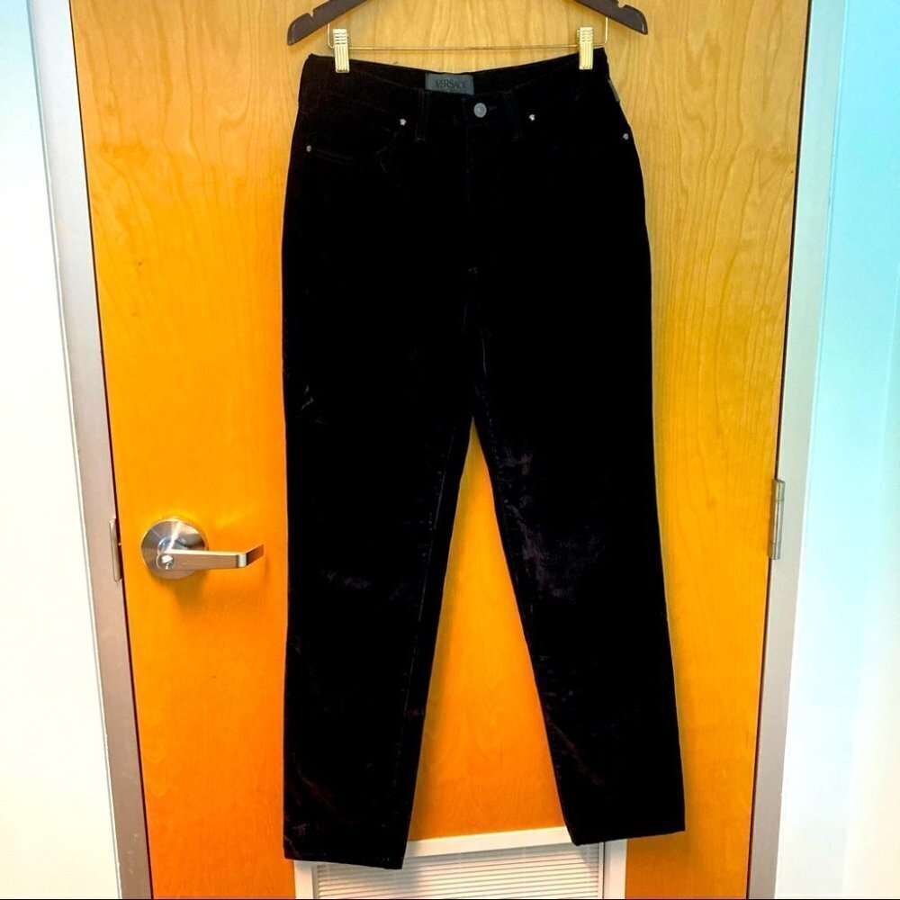 VERSACE JEANS  COUTURE Sz 32 Velvet Made in Italy Jeans